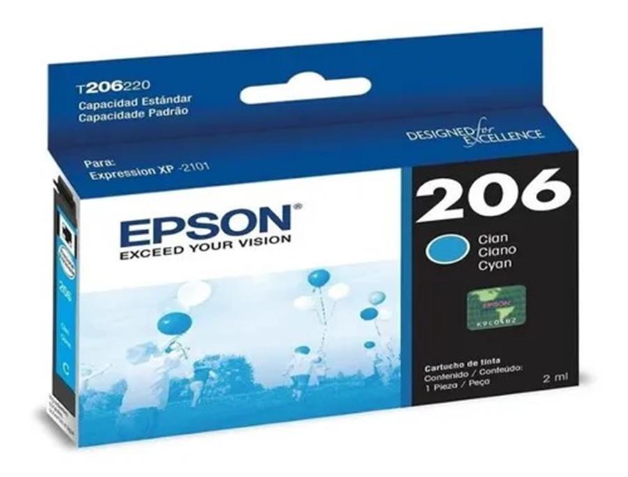 CARTUCHO ORIGINAL EPSON 206 CYAN