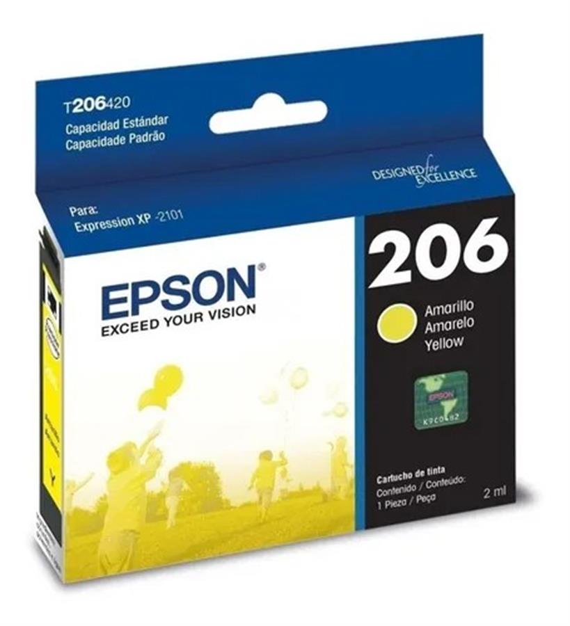 CARTUCHO ORIGINAL EPSON 206 AMARILLO