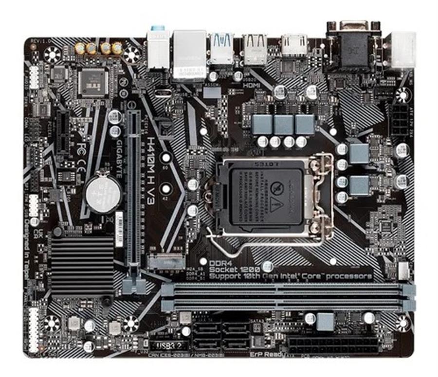 MOTHERBOARD GIGABYTE H410M H DDR4 INTEL SOCKET 1200 10MA GEN