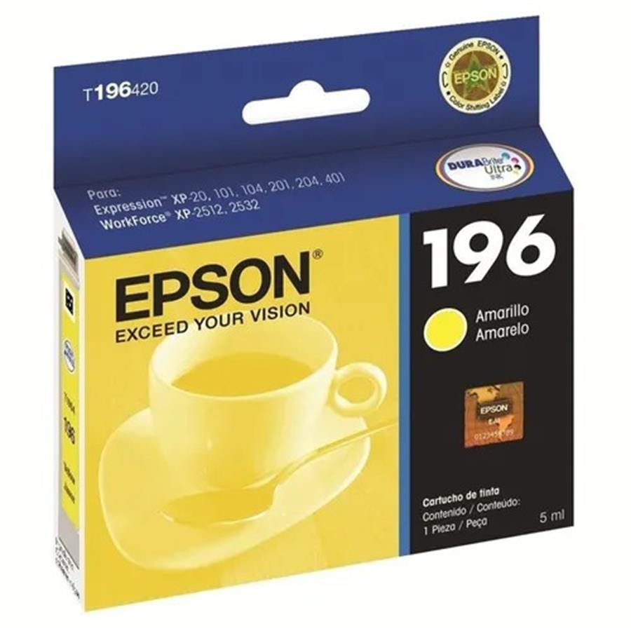 CARTUCHO EPSON ORIGINAL 196 AMARILLO
