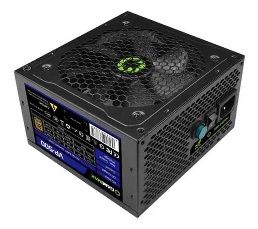 FUENTE 500W GAMEMAX 80 PLUS BRONZE VP-500 FAN 12CM