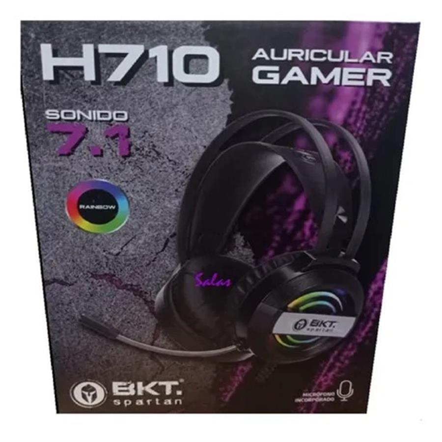 AURICULAR GAMER USB 7.1 SPARTAN H710 - PC PS4 MIC LED