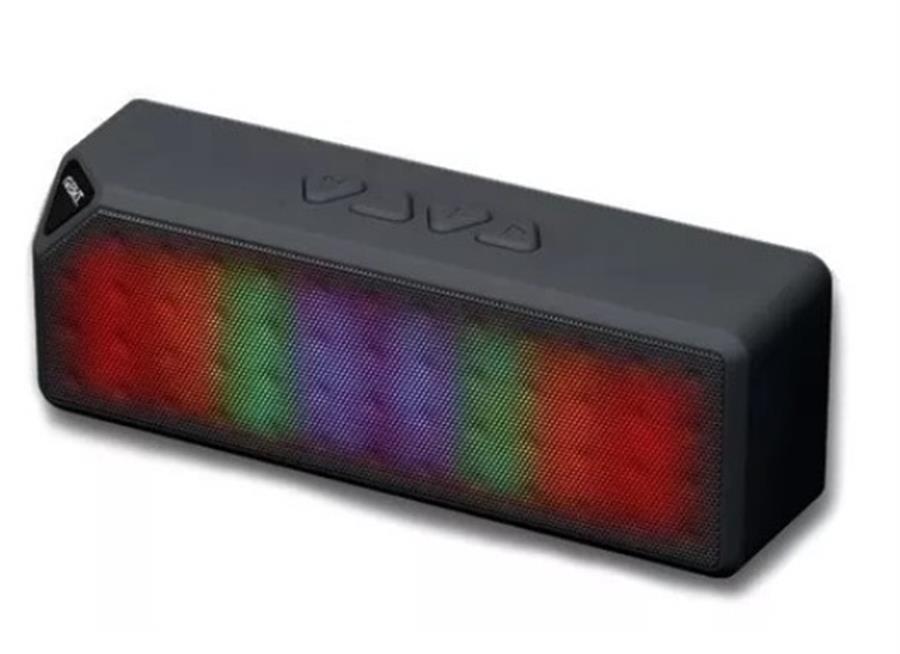 PARLANTE BLUETOOTH BKT COLOR NEGRO PBB301 6W 10MTS CON LUCES