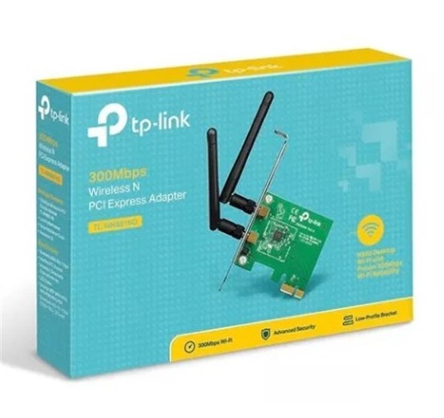 PLACA DE RED WIFI PCI-X TP-LINK TL-WN881ND 300MBPS