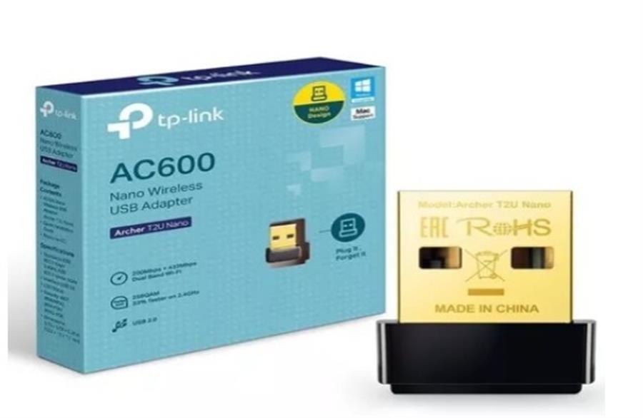 ADAPTADOR USB WIFI ARCHER T2U NANO AC600 DUAL BAND TP-LINK