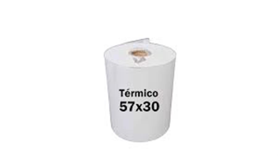ROLLO TERMICO 57MM X 30 MTS POR UNIDAD