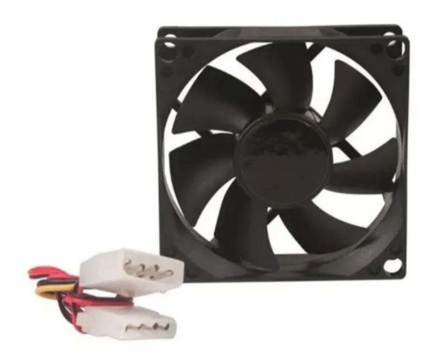 VENTILADOR PARA FUENTE ATX Y GABINETE 12X12CM 1200RPM NEGRO