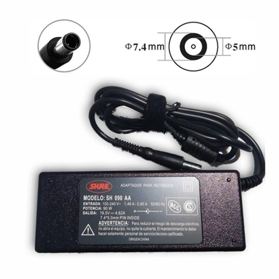 CARGADOR NOTEBOOK 19,5/4,62A - 7.4 x 5.0 mm PIN INSIDE DELL SH-CNF90W-1