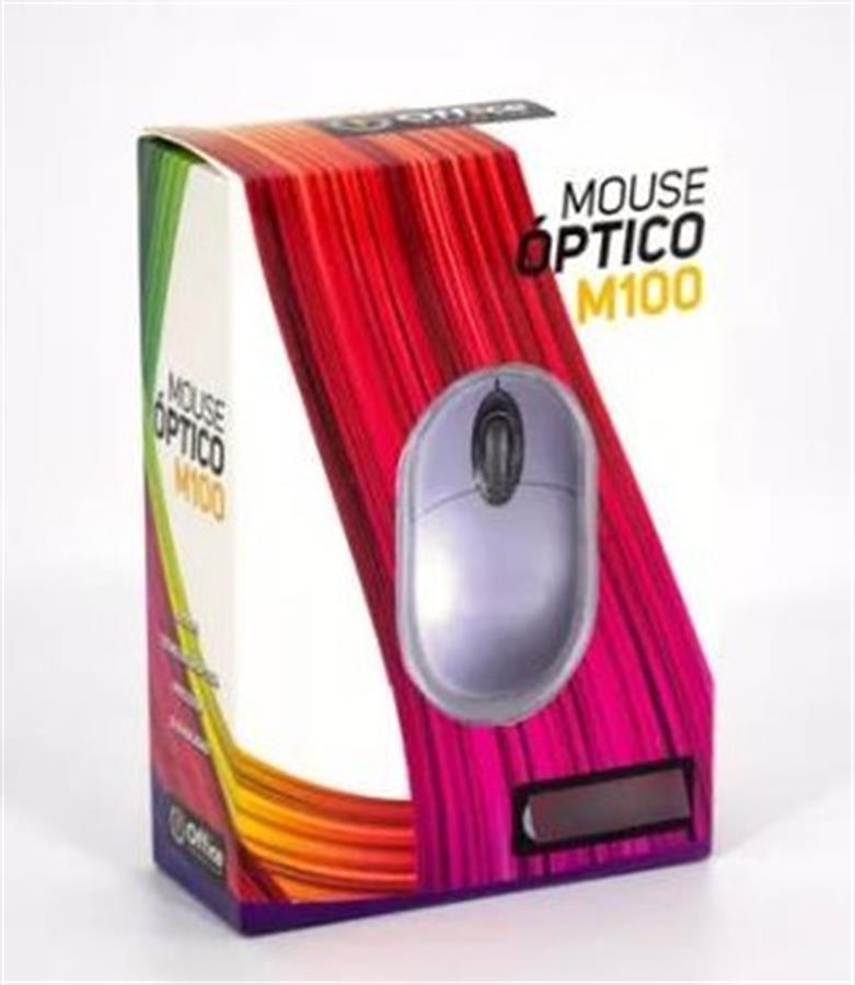 MOUSE USB OFF-M100 WHITE OFFICE