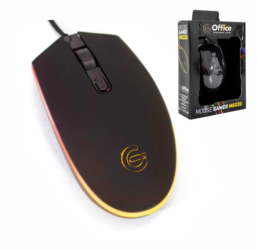 MOUSE USB GAMER OFF-M602G RETROILUMINADO OFFICE