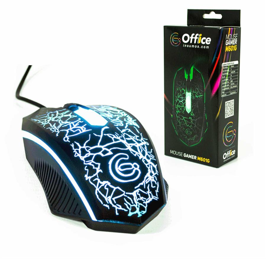 MOUSE USB GAMER OFF-M601G RETROILUMINADO OFFICE